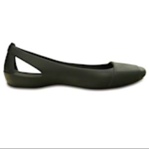 SOLD Black Crocs Sienna Flat